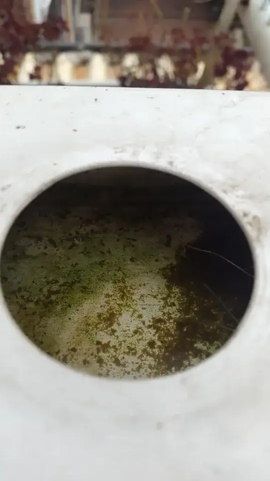 The interior of the pipes