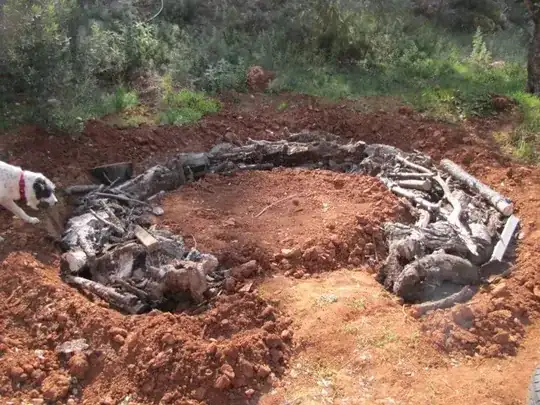 hugelkultur wood pit