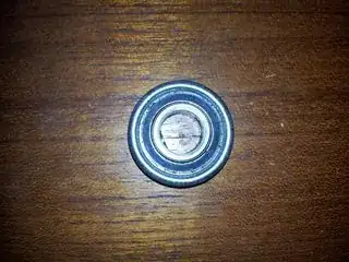 Back view of mower part front