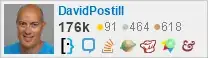 profile for DavidPostill on Stack Exchange, a network of free, community-driven Q&A sites