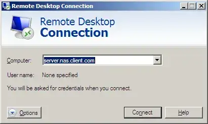 mstsc dialog in xp