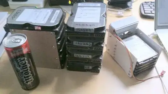 some of the make-shift storage space