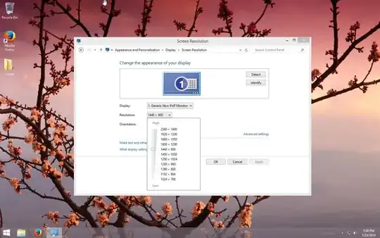 Windows guest at high resolution with Desktop Experience