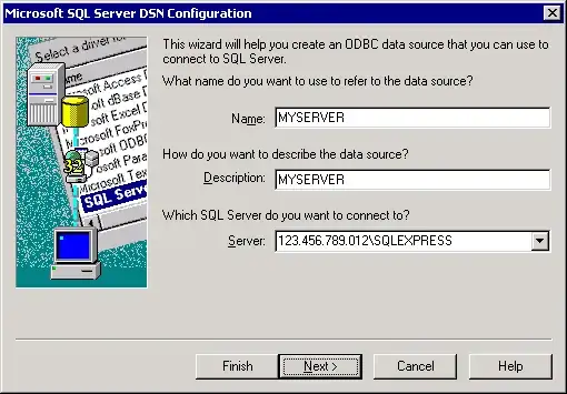 Image of bad ODBC connection