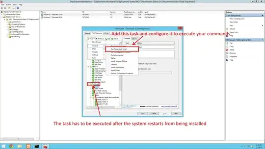 How to add into task sequence.