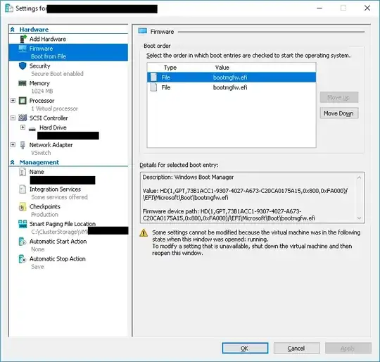 Missing boot options