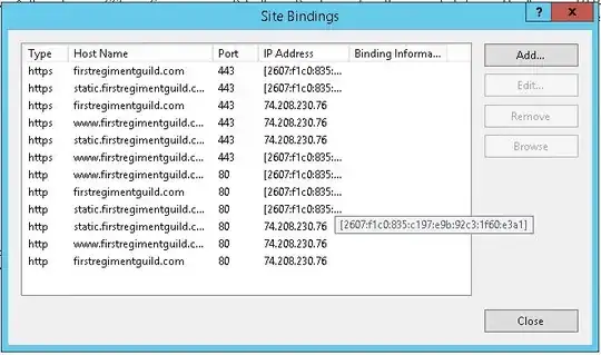 IIS Binding Dialog