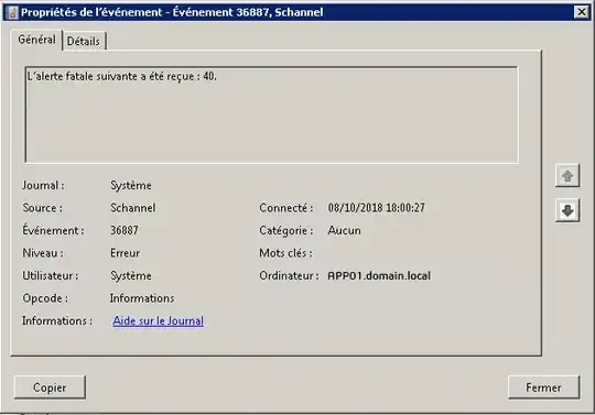 Fatal error handshake