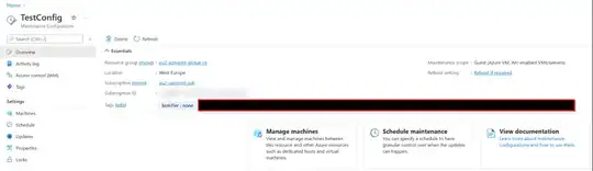 Maintenance Configuration