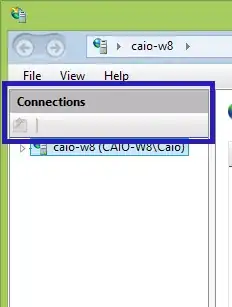 IIS 8 connections panel