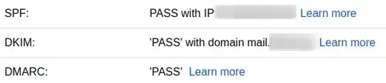 gmail reports "pass" for SPF, DKIM and DMARC