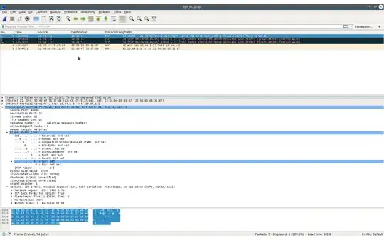 Wireshark screenshot