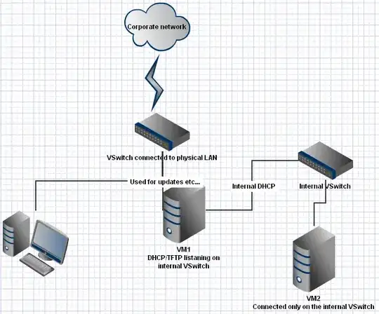 Internal VSwitch used for a DHCP/PXE