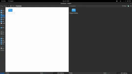 Dolphin screenshot after clicking slipt