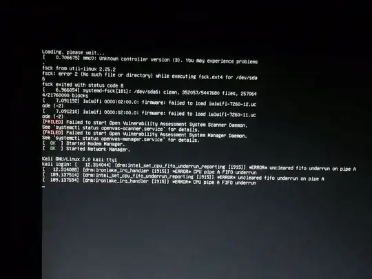 Picture of Virtual Console 1 After Booting