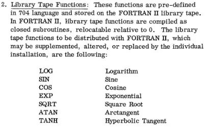 FORTRAN 1958