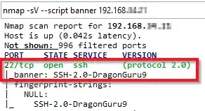 Nmap scan custom banner message 