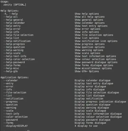 zenity --help result