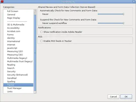 preferences dialog from Adobe Acrobat 9.5.5