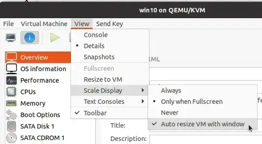 Auto resize VM with window