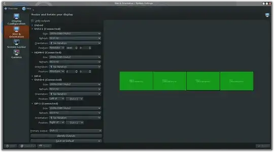 monitor setup in KDE