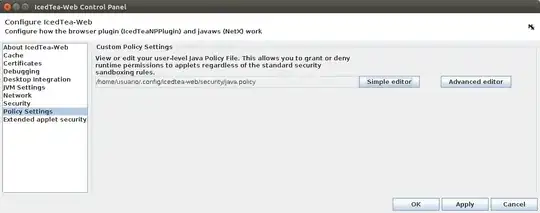 The Control Panel now allows to modify the Policy File