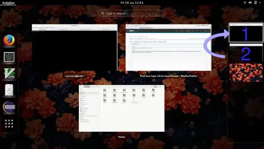 Dragging a workspace