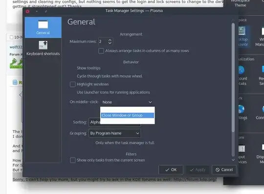 here for example, when editing a widgets' preferences.