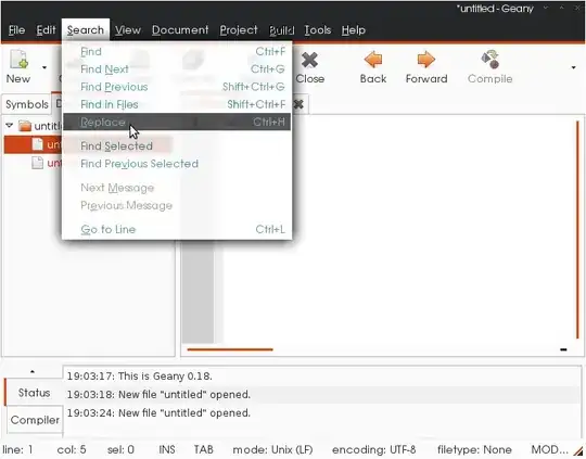 Select "Replace" from Search menu.
