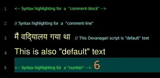 Here is an example of the Notepad++ presentation