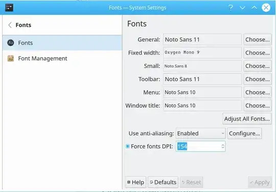 Force fonts DPI