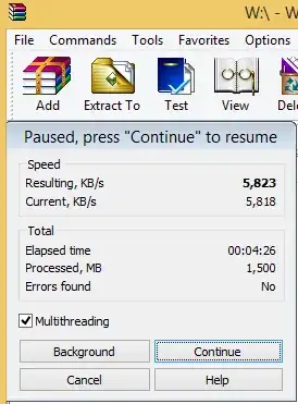 WinRAR with 8 cores enabled