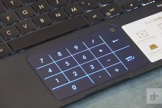 ASUS Zenbook Tactile Numpad