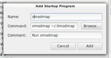 add xmodmap command