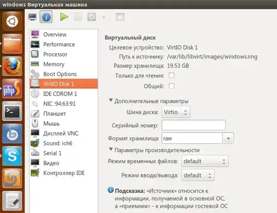 KVM virtual machines manager