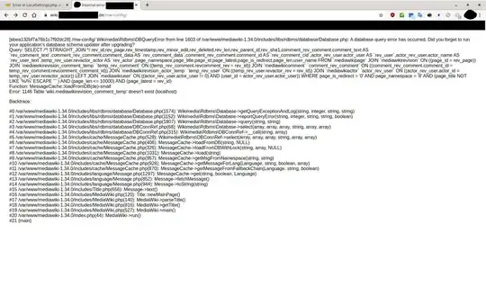 strange database Errors