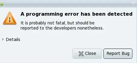 A programming error has been detected: It is probably not your fault, but should be reported to the developers nonetheless.