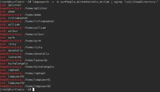 Home dirs before LDAP modification