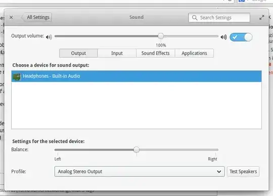 sound setting - output