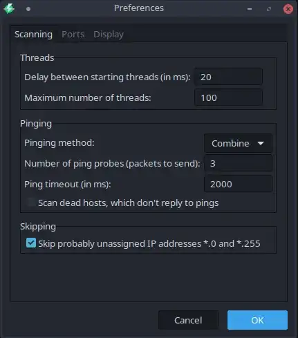 Angry IP Scanner w/ AD-BlueAgave GTK theme