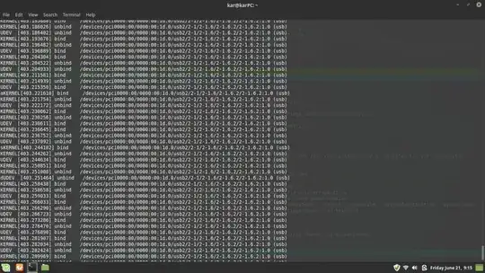 udevadm monitor output