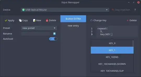 A input remapper GUI screenshot
