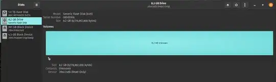 Preview of Disk tool