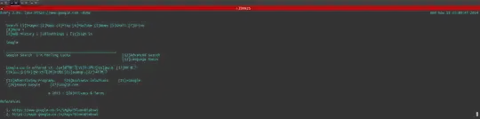 screenshot of output