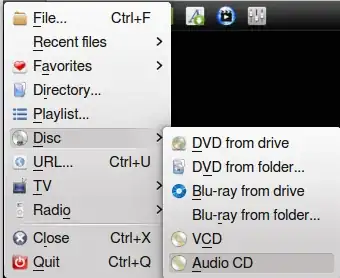 open cd option in a player