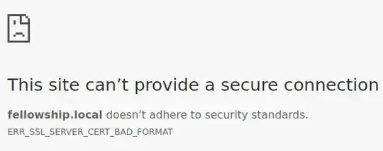 Chromium 63 SSL Problem