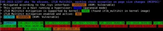 Summary with --paranoid option