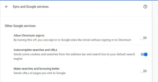 autocomplete settings in Chromium