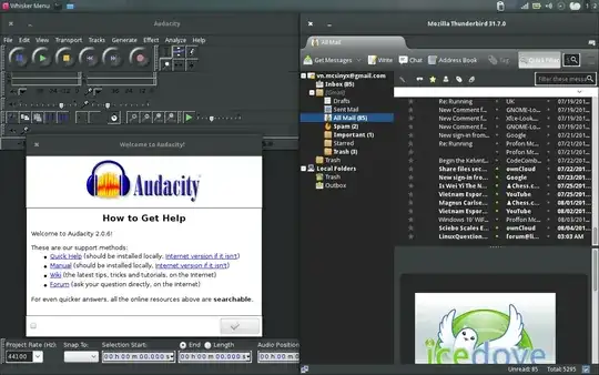 Audacity launched with Adwaita theme