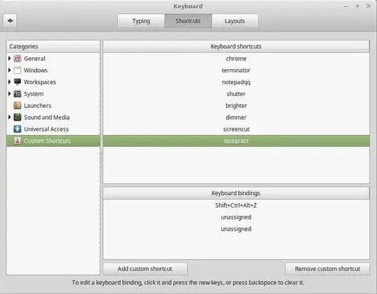 keyboard-shortcuts GUI
